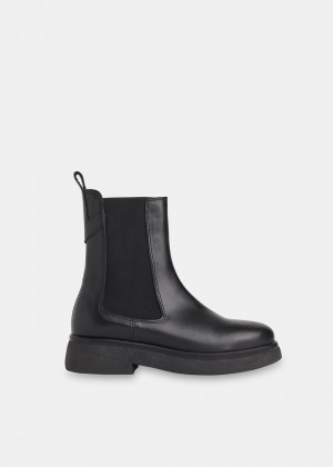 Whistles Aelin Chelsea Boots Black | US-83472TRPY