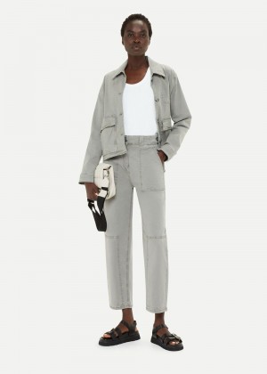 Whistles Alice Pocket Detail Pants Khaki | US-27456VBDY