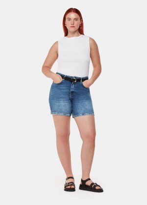 Whistles Authentic Denim Shorts Blue | US-36027WMTK