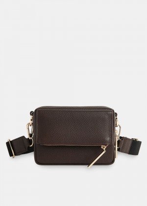 Whistles Bibi Crossbody Bag Chocolate | US-39407QLFP