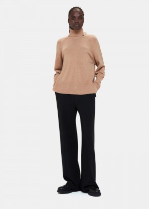 Whistles Cashmere Roll Neck Knitwear Brown | US-86534ARDM