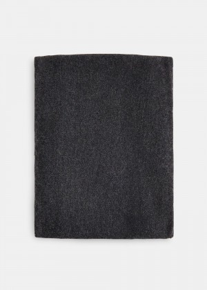 Whistles Cashmere Wool Blend Scarf Dark Grey | US-51982HPVU