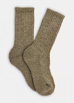 Whistles Chunky Marl Socks Green | US-14058SGIX