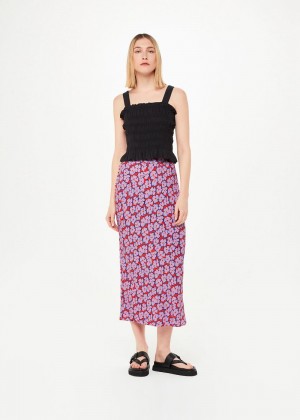 Whistles Farfalle Print Bias Cut Skirts Multicolor | US-82645CVFW