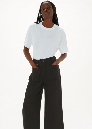 Whistles Flora Pocket Detail Pants Black | US-17263NKXF