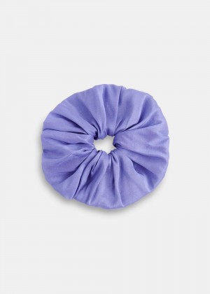 Whistles Hai Dupion Scrunchie Purple | US-34759WQKH