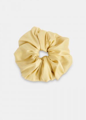 Whistles Hai Dupion Scrunchie Yellow | US-37854UJTV