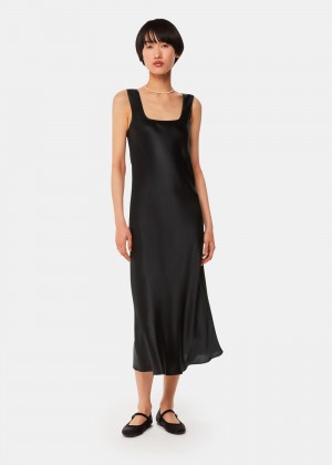 Whistles Hai Florence Dress Black | US-08723ZTLG