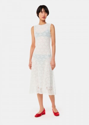 Whistles Hai Rosalie Dress White | US-78142GJVT