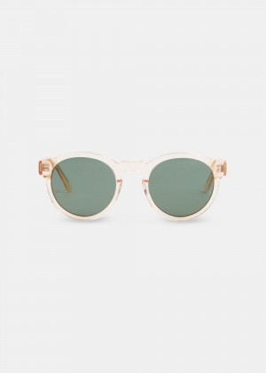 Whistles Isle Of Eden Eddie Sunglasses Champagne | US-31258RWMU