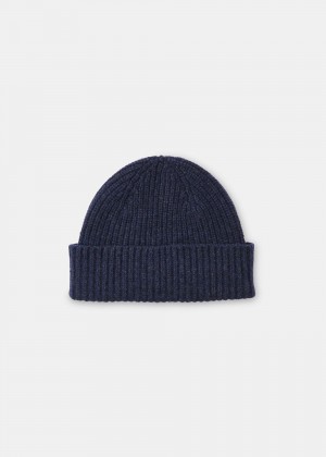 Whistles Lambswool Hat Navy | US-31728EMHZ