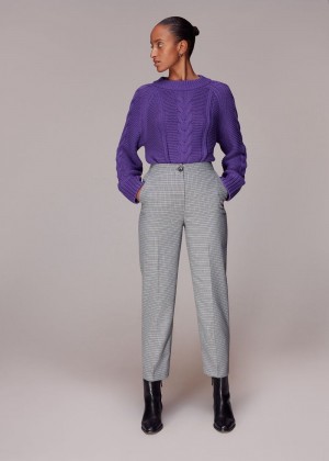 Whistles Lila Check Pants Multicolor | US-26085KSMI