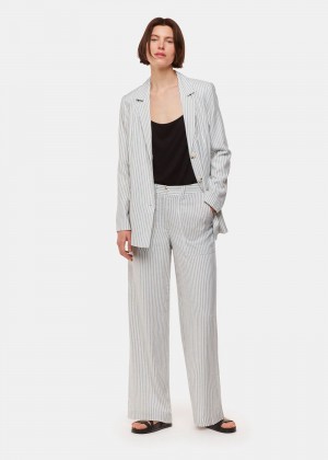 Whistles Luna Stripe Pants White / Multicolor | US-21763BALV