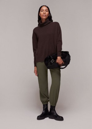 Whistles Maria Patch Pocket Pants Khaki | US-73516NUKY