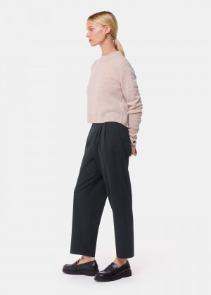 Whistles Matilda Tapered Pants Black | US-90482WULA