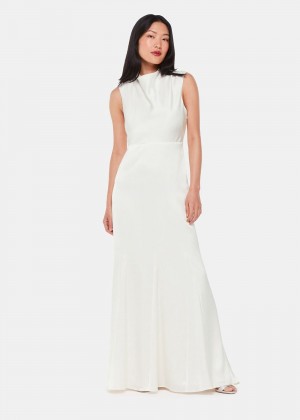 Whistles Melody Wedding Dress White | US-63157CXNJ