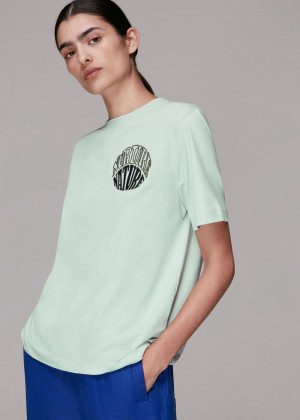 Whistles Nurture Nature T-Shirt Green | US-59621VQPZ