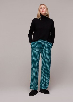 Whistles Pippa Star Check Print Pants Multicolor | US-09142YHPA