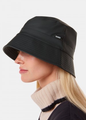 Whistles Rains Bucket Hats Black | US-05496GOYR