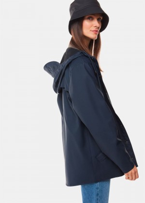 Whistles Rains Jacket Navy | US-50761NLAT