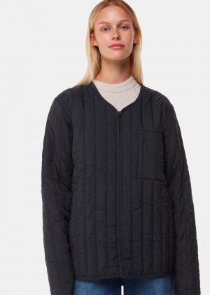 Whistles Rains Liner Jacket Navy | US-79852BMVG