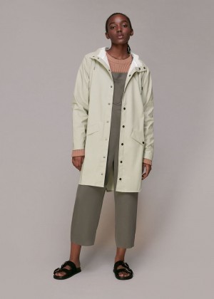 Whistles Rains Long Jacket Grey | US-58162QMPK