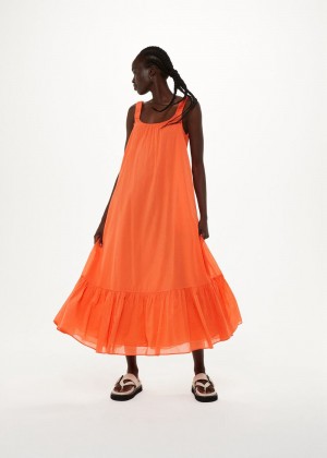 Whistles Rhea Trapeze Dress Coral / Multicolor | US-80521MEOX