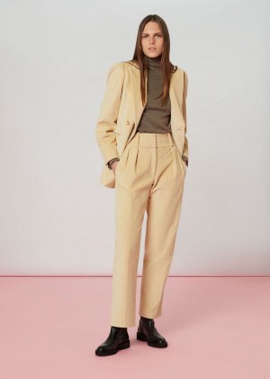 Whistles Suki Cord Pants Beige | US-37214PZVR