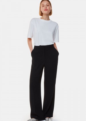 Whistles Ultimate Full Length Pants Black | US-45807ZYDF