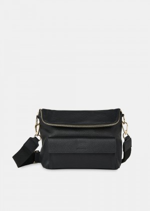 Whistles Vida Crossbody Bag Black | US-83405IVPS