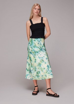 Whistles Waterflower Bias Cut Skirts Multicolor | US-27948IQSX