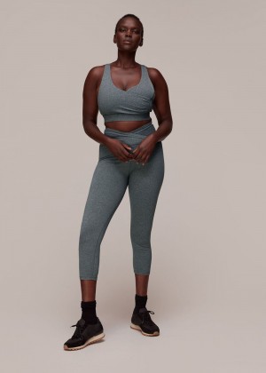 Whistles Wrap Sports Top Grey | US-39087YXAQ