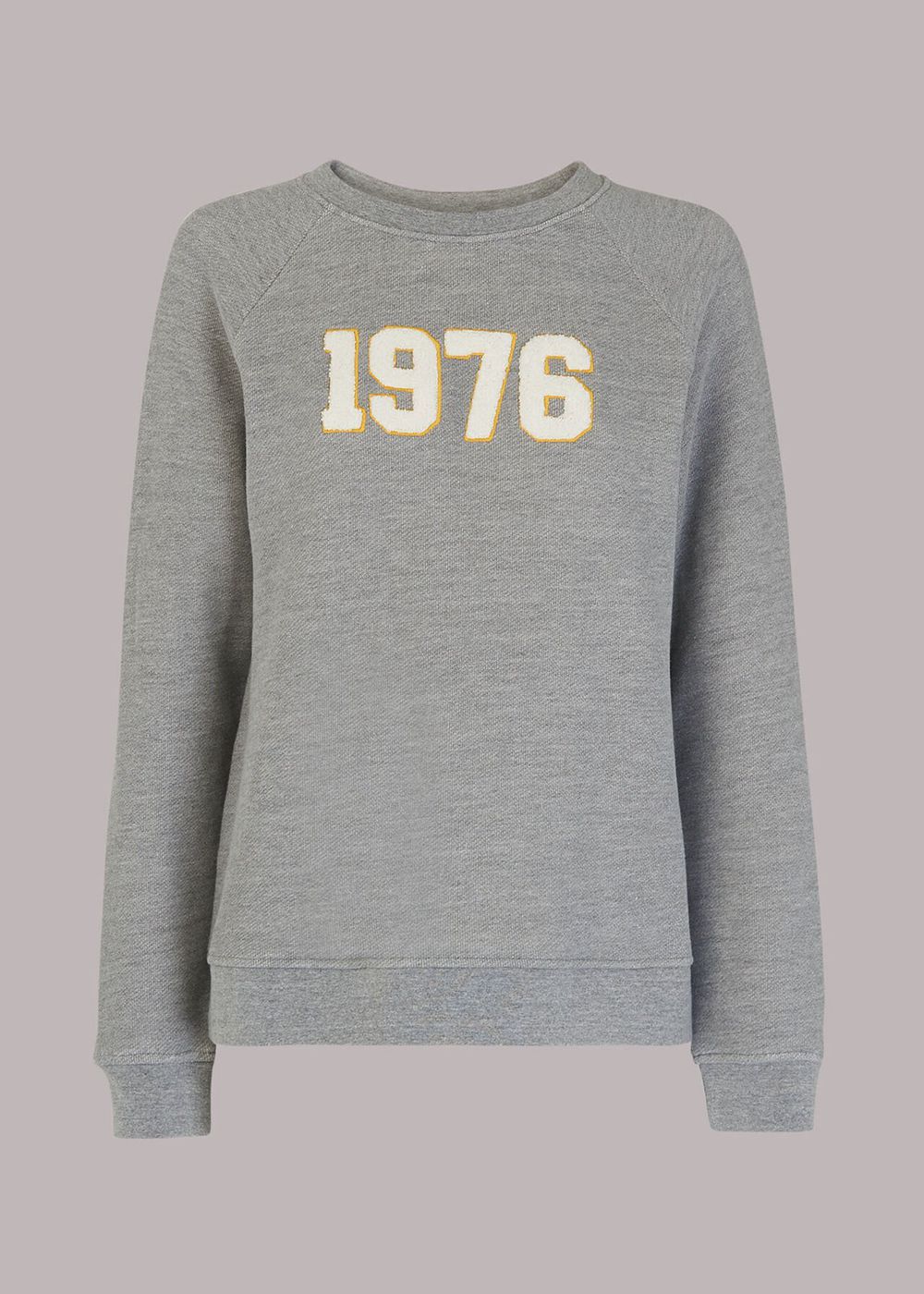 Whistles 1976 logo Sweatshirt Grey | US-49286XJHG