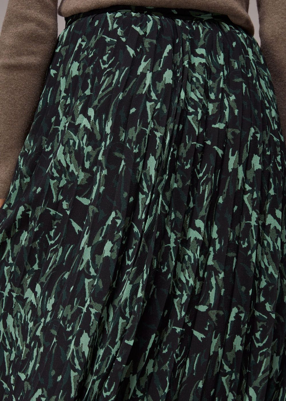 Whistles Abstract Brushstroke Skirts Green / Multicolor | US-56840HTAE