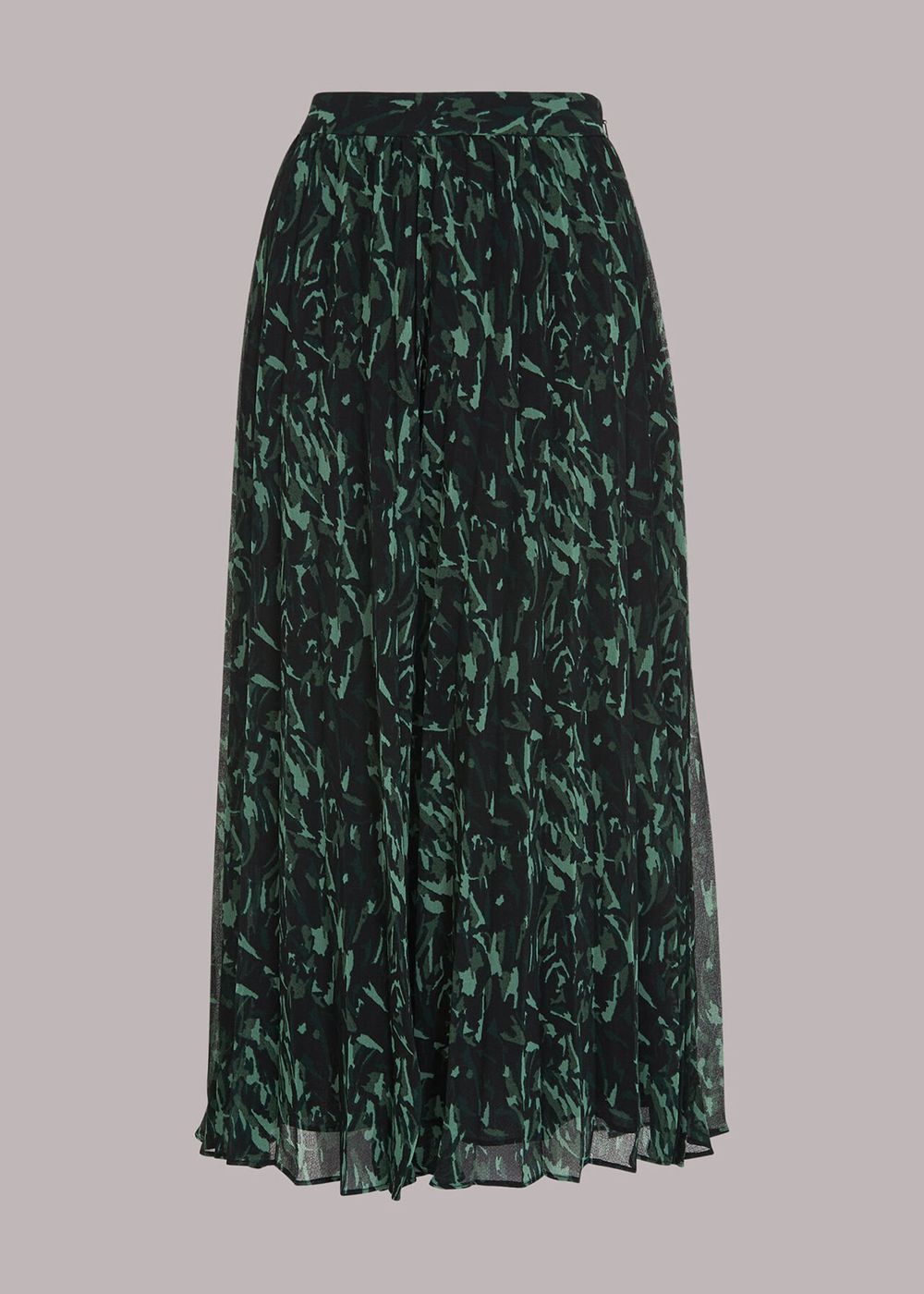 Whistles Abstract Brushstroke Skirts Green / Multicolor | US-56840HTAE