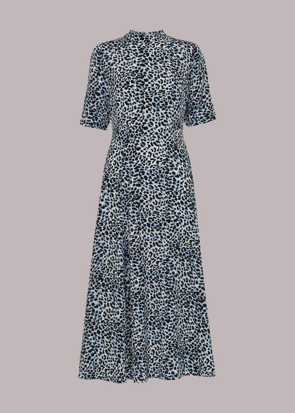 Whistles Abstract Cheetah Silk Dress Multicolor | US-38509GFWI