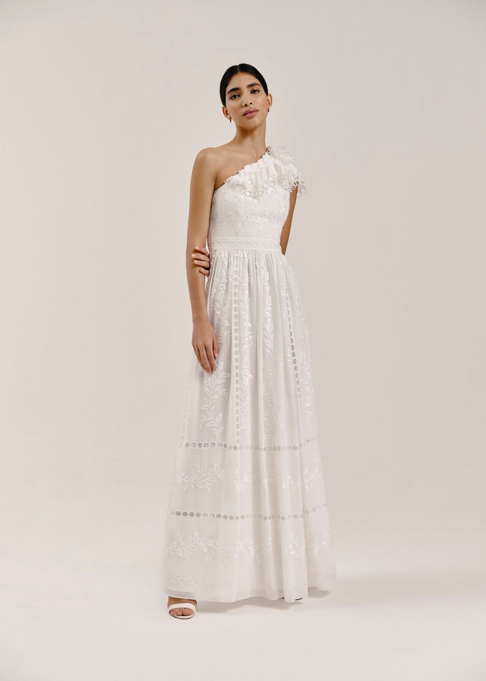 Whistles Adelaide Wedding Dress White / Multicolor | US-51694BRNQ