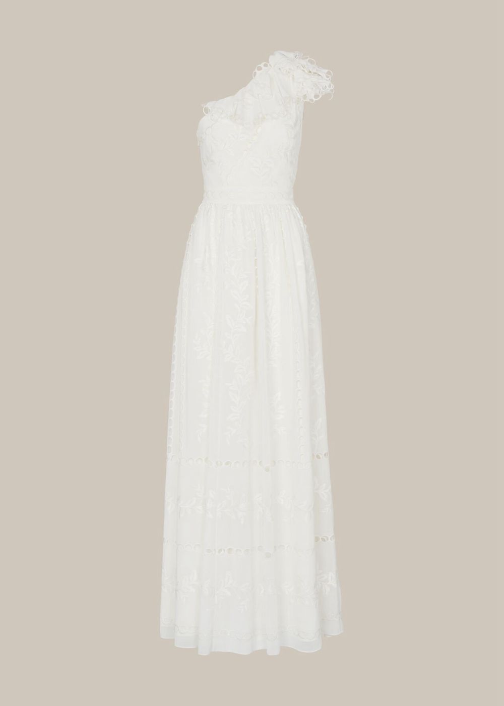 Whistles Adelaide Wedding Dress White / Multicolor | US-51694BRNQ