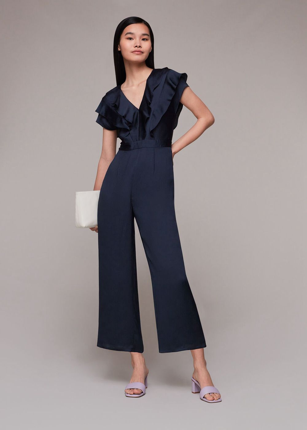 Whistles Adeline Jumpsuit Navy | US-75124NJXY