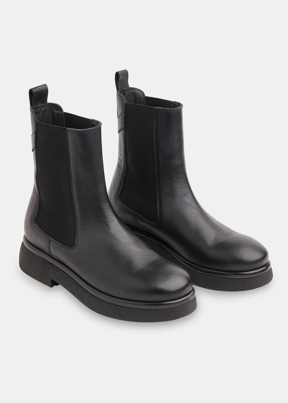 Whistles Aelin Chelsea Boots Black | US-83472TRPY