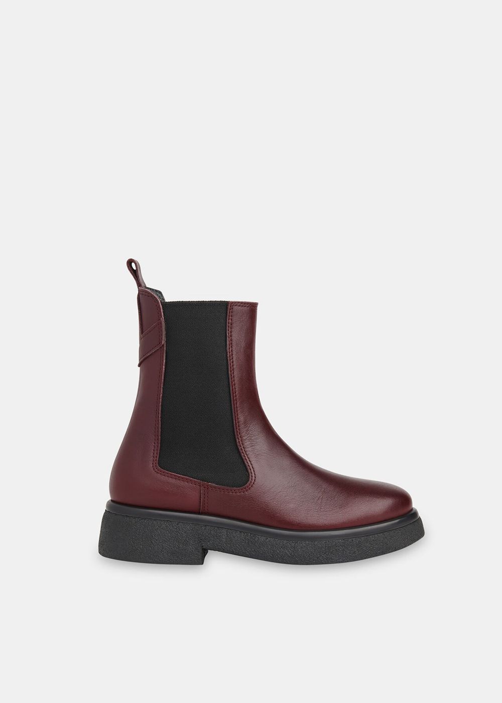 Whistles Aelin Chelsea Boots Burgundy | US-61248IDMT