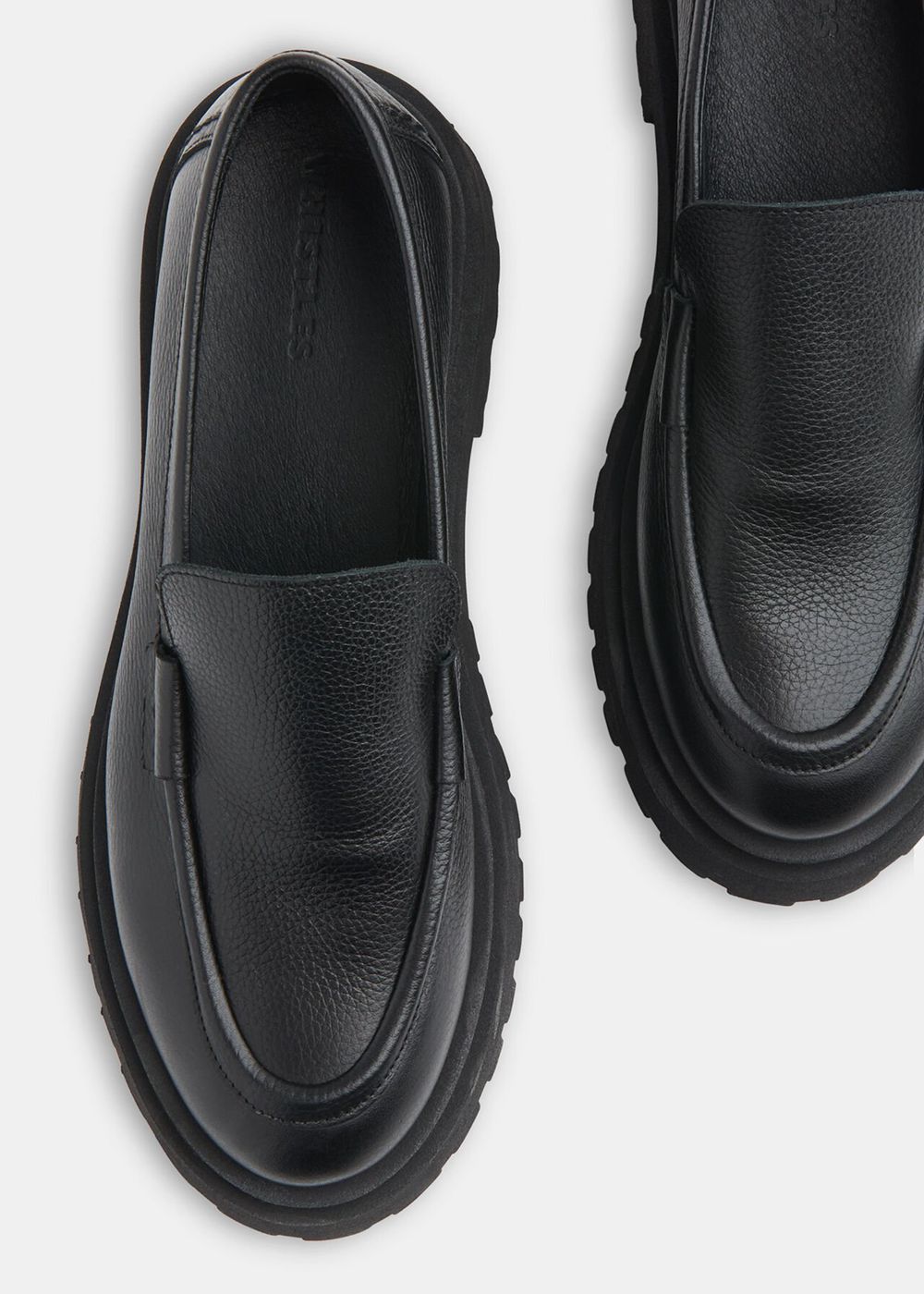 Whistles Aerton Chunky Loafers Black | US-84173GYTA