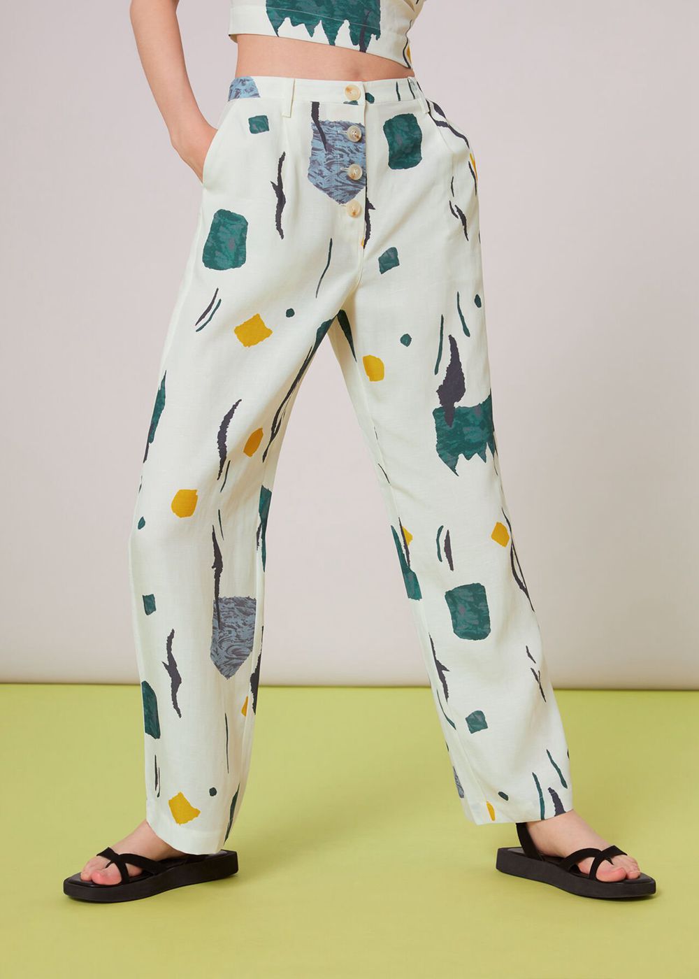 Whistles Aida Abstract Prints Pants Multicolor | US-19206CDZP