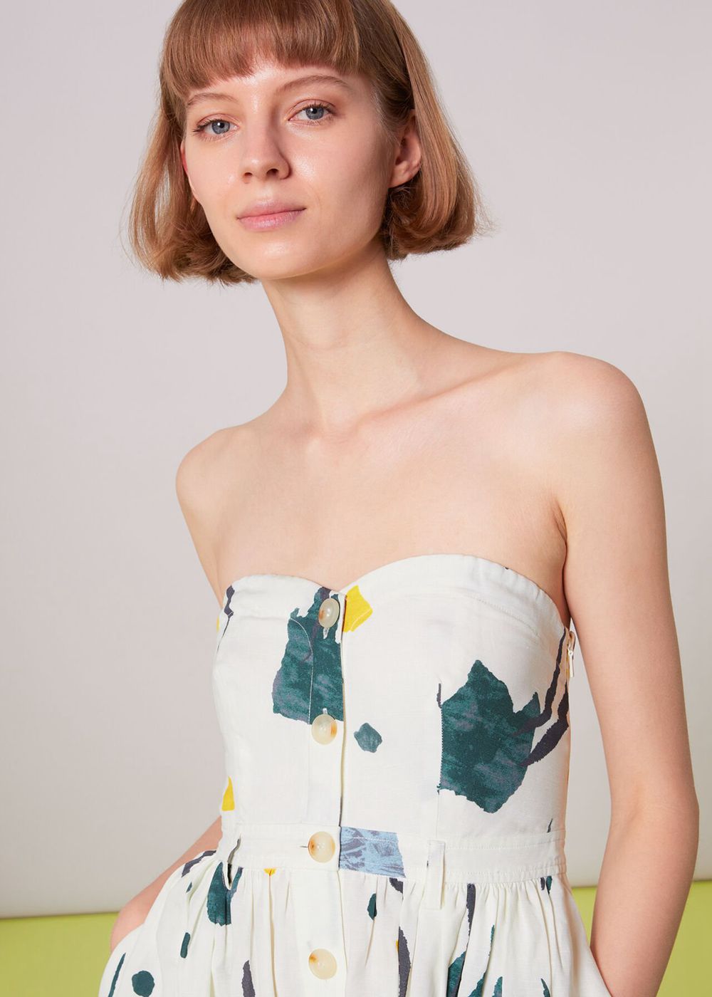 Whistles Alana Bandeau Abstract Dress Multicolor | US-43917MWSF