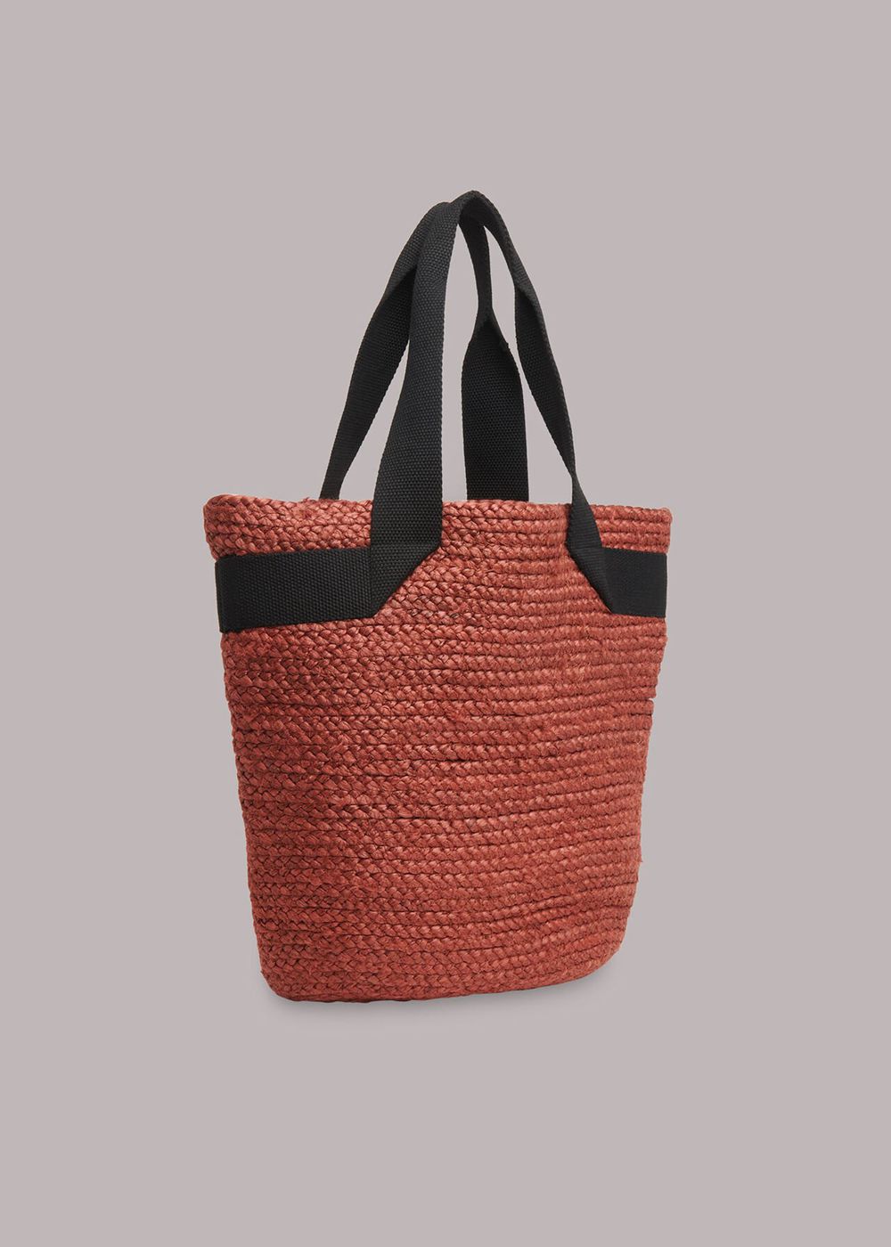 Whistles Alena Jute Tote Bags Brown | US-86527BPXH