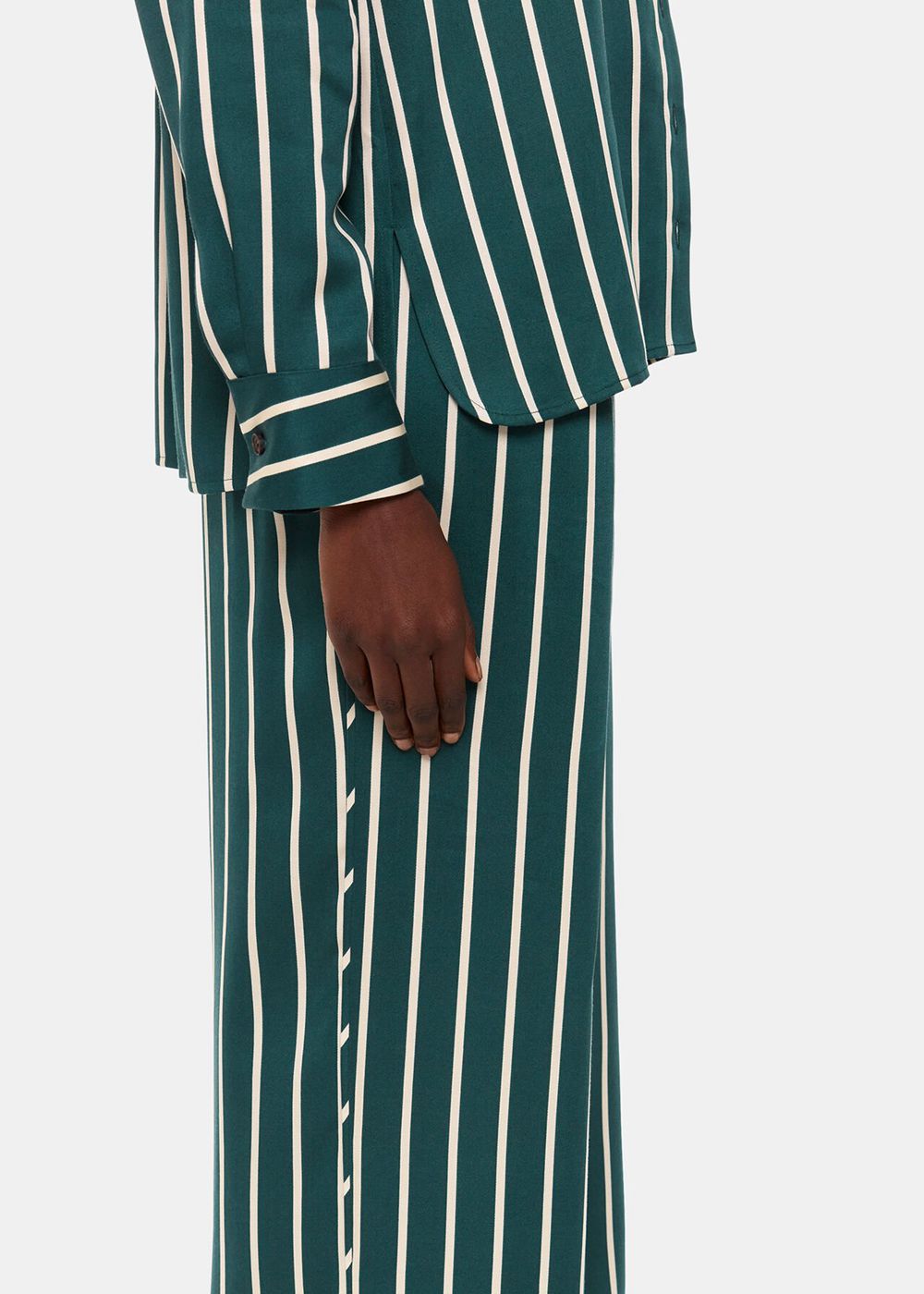 Whistles Alex Stripe Pants Green / Multicolor | US-63921XGKD