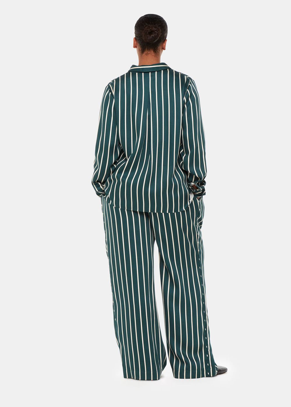 Whistles Alex Stripe Pants Green / Multicolor | US-63921XGKD