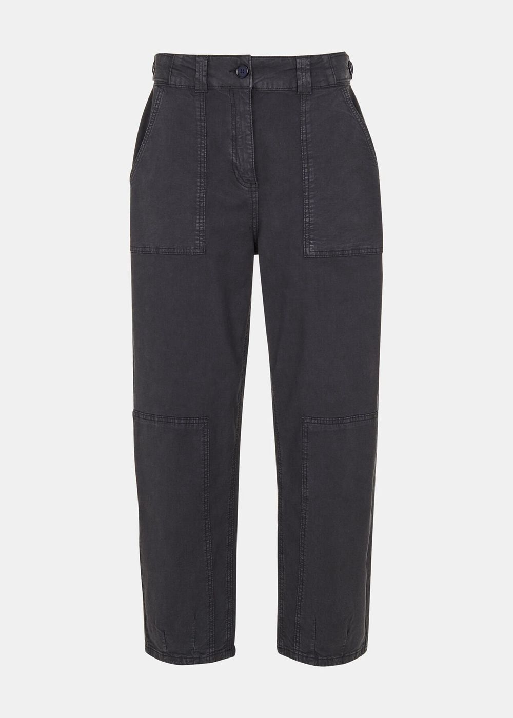 Whistles Alice Pocket Detail Pants Navy | US-58673SNXF