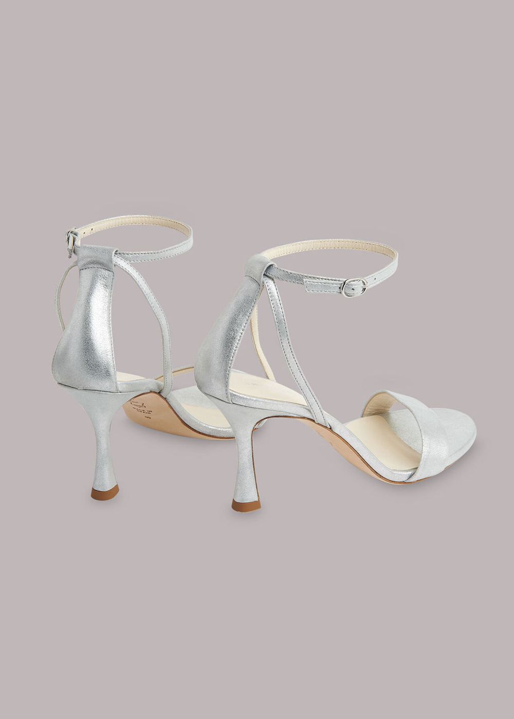 Whistles Allie Wedding Sandals Silver | US-38045IQFS