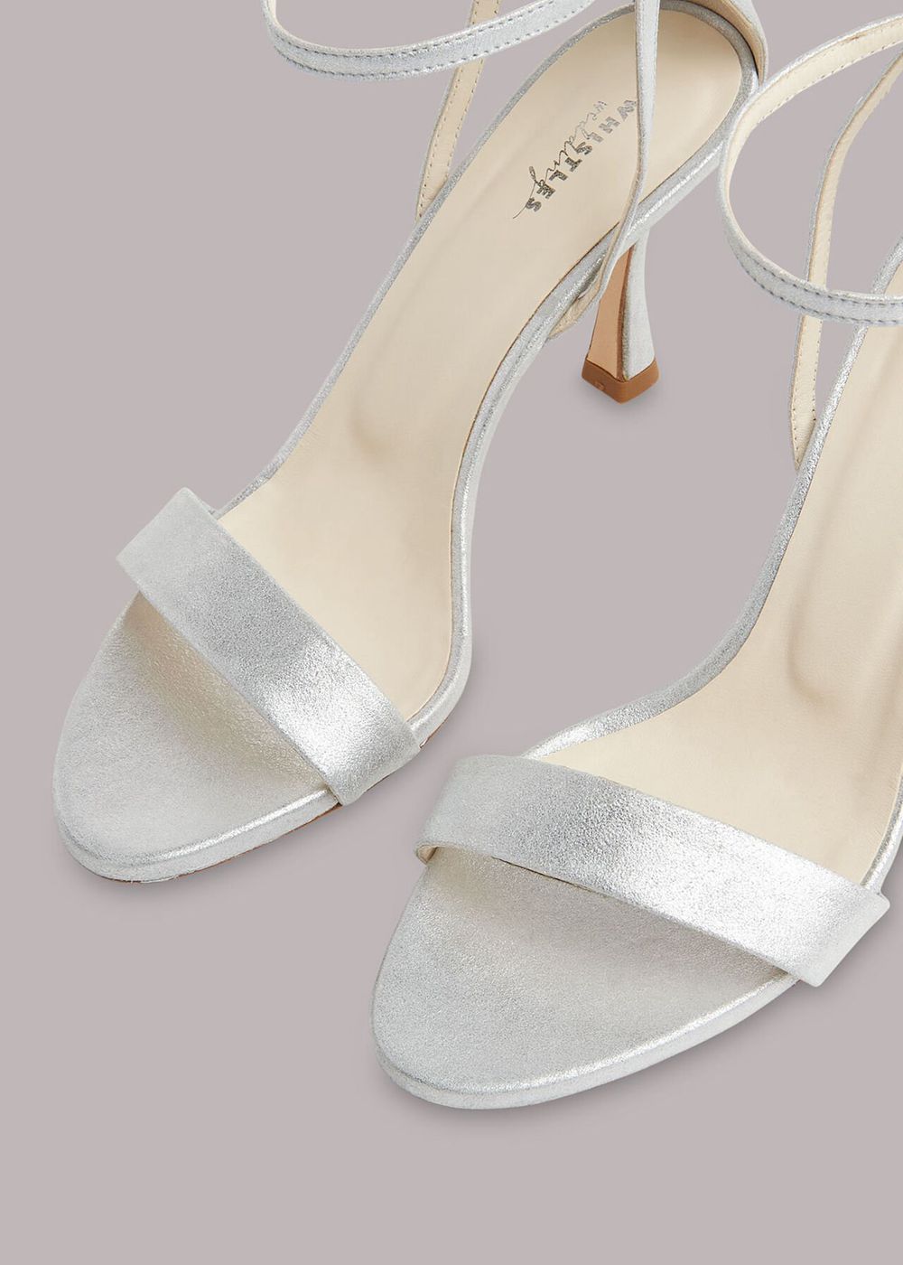 Whistles Allie Wedding Sandals Silver | US-38045IQFS